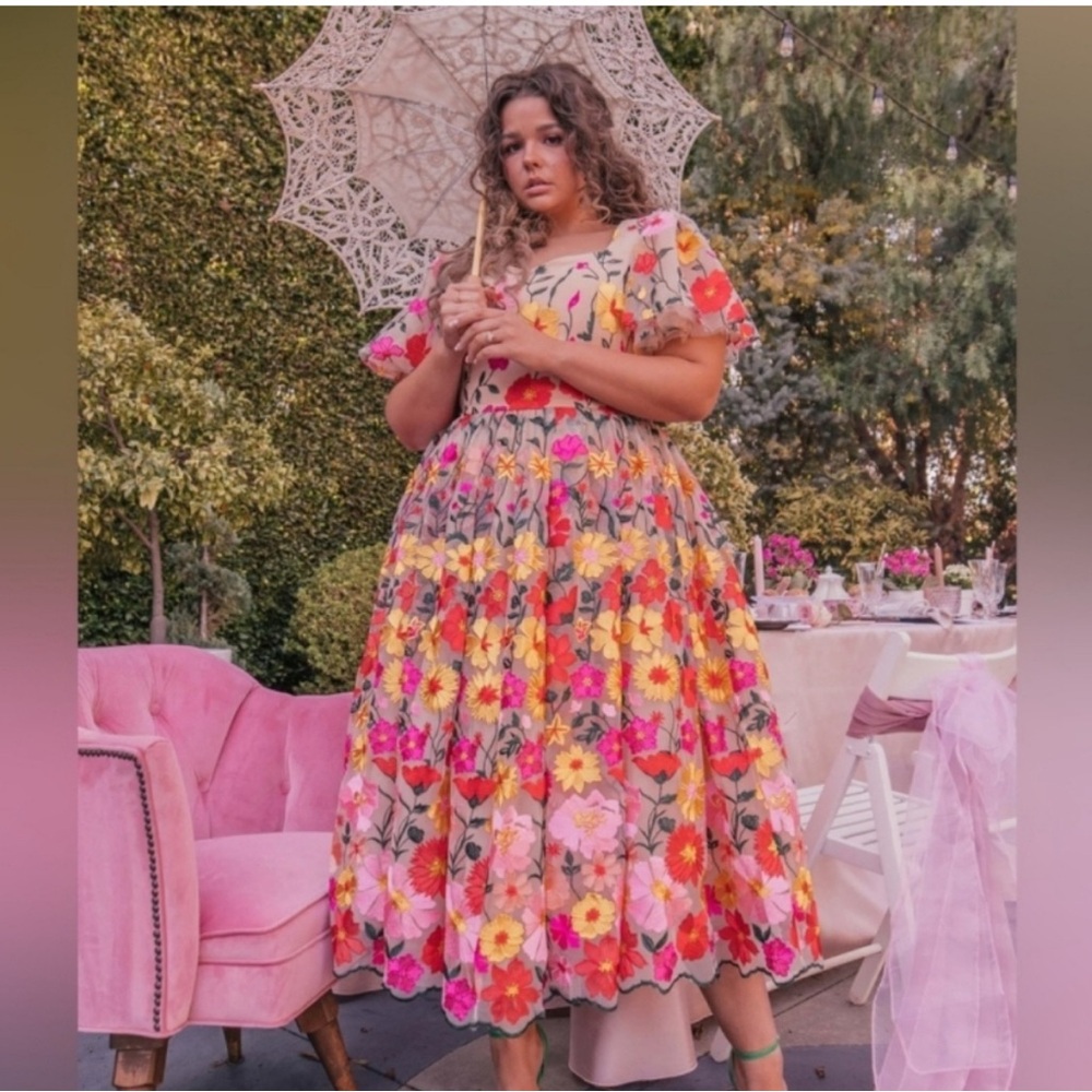 JessaKae Floral Multicolor English Garden Maxi Dress